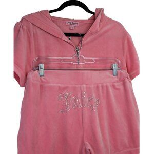 Juicy Couture Women's Pink Sleepwear Loungewear Set Shorts & Top Size Large